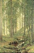 Ivan Shishkin Brook in a Forest Germany oil painting artist